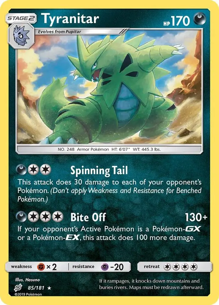 Tyranitar, Team Up 85/181