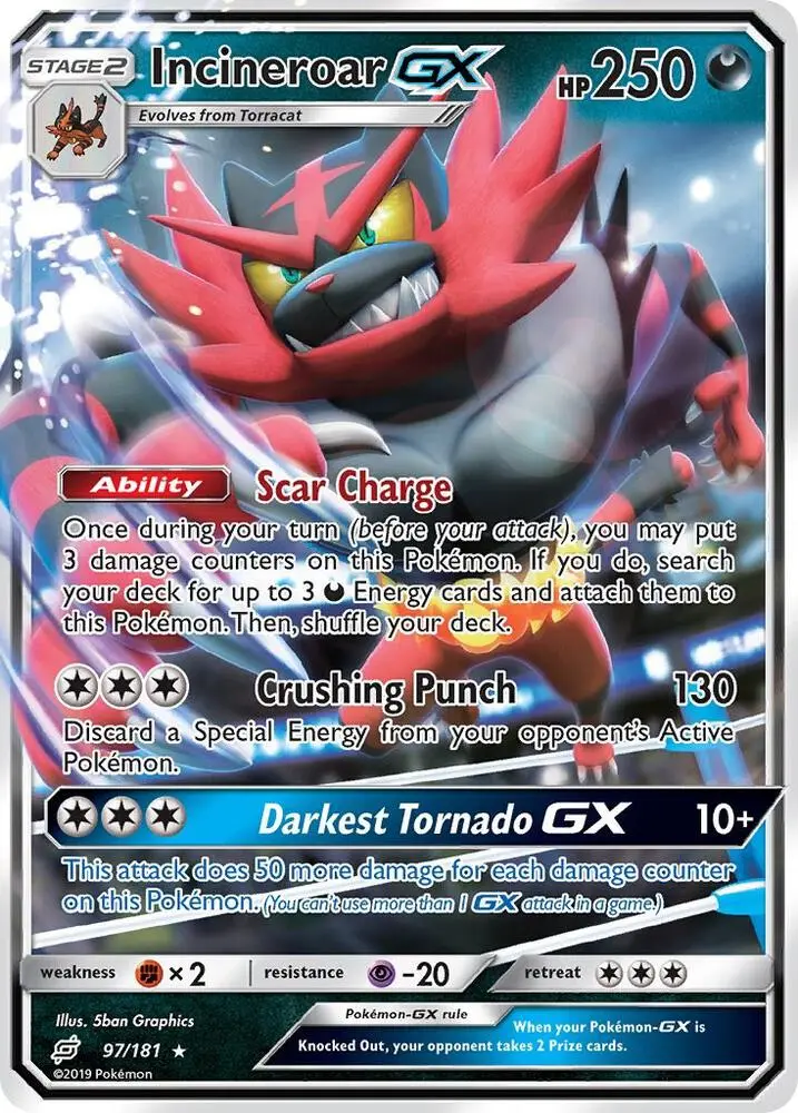 Incineroar GX, Team Up 97/181