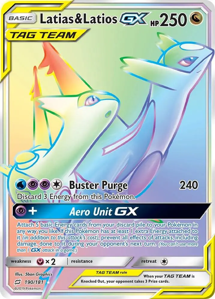 Latias & Latios GX, Team Up 190/181