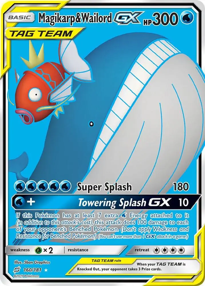 Magikarp & Wailord GX, Team Up 160/181