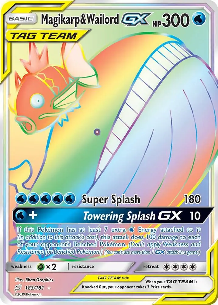 Magikarp & Wailord GX, Team Up 183/181