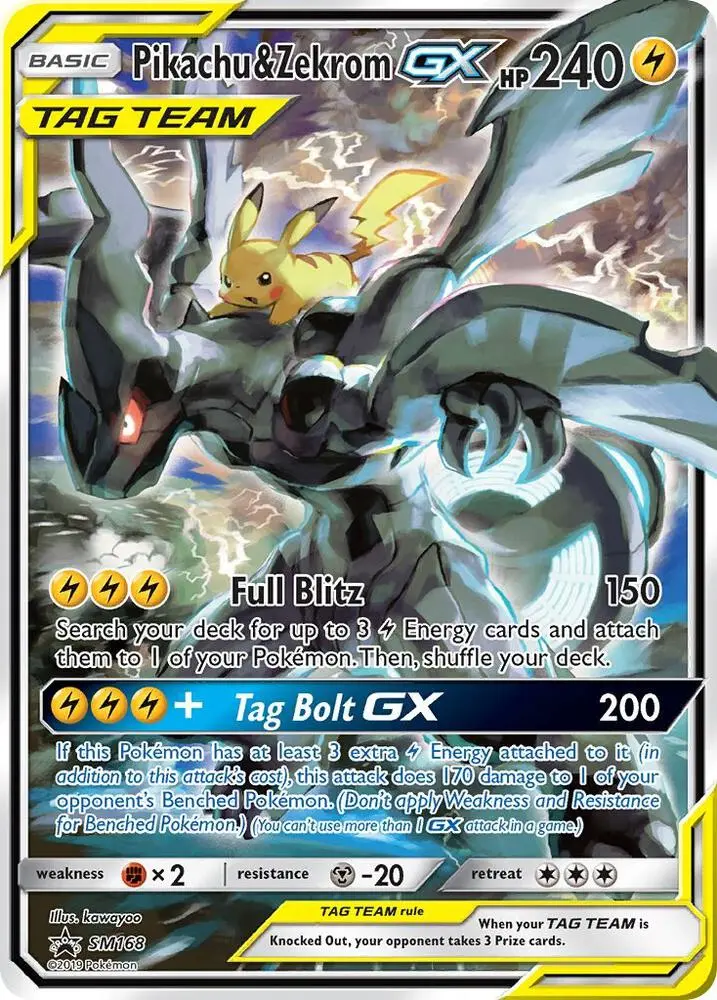 Pikachu & Zekrom GX, SM Black Star Promos SM168/248