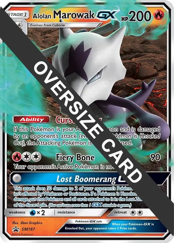 Alolan Marowak GX, Jumbo cards SM187