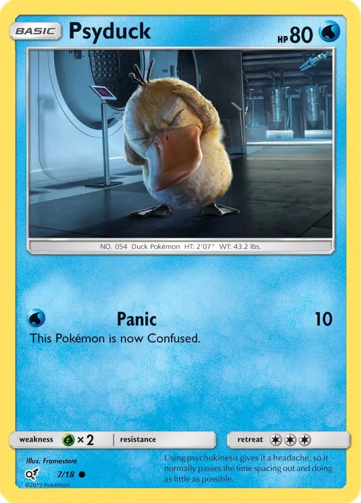 Psyduck, Detective Pikachu 7/18