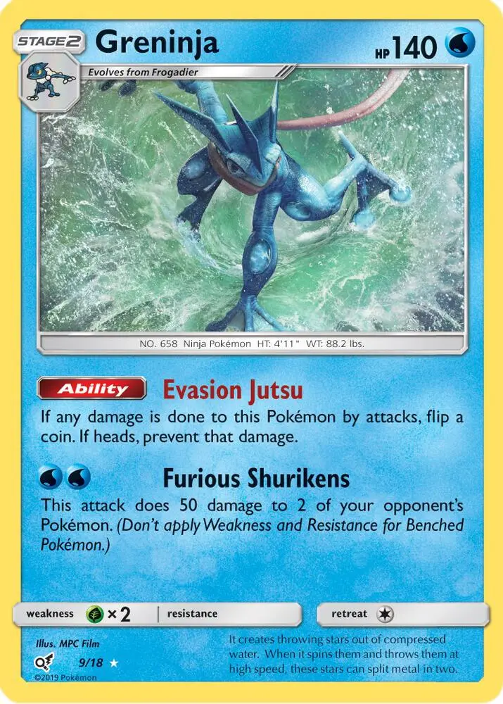 Greninja, Detective Pikachu 9/18