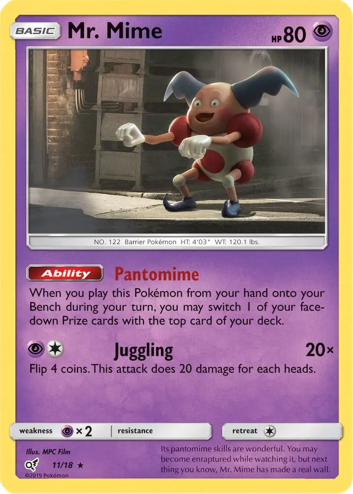 Mr. Mime, Detective Pikachu 11/18