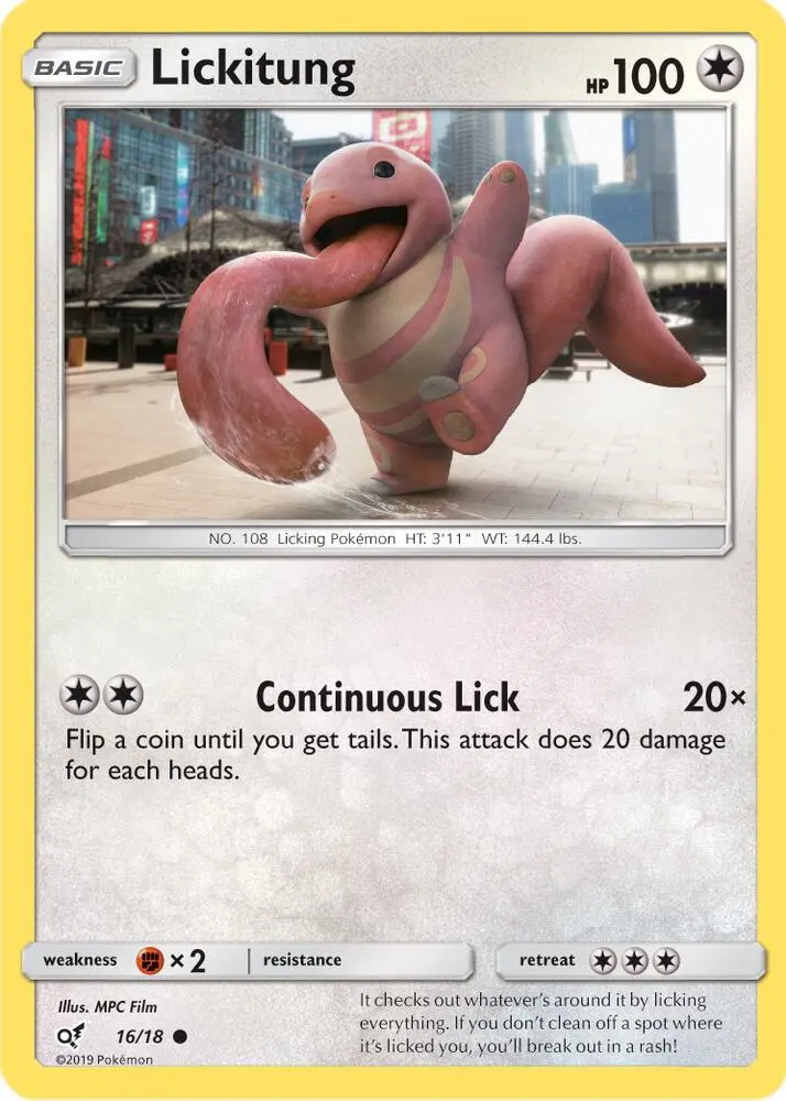Lickitung, Detective Pikachu 16/18