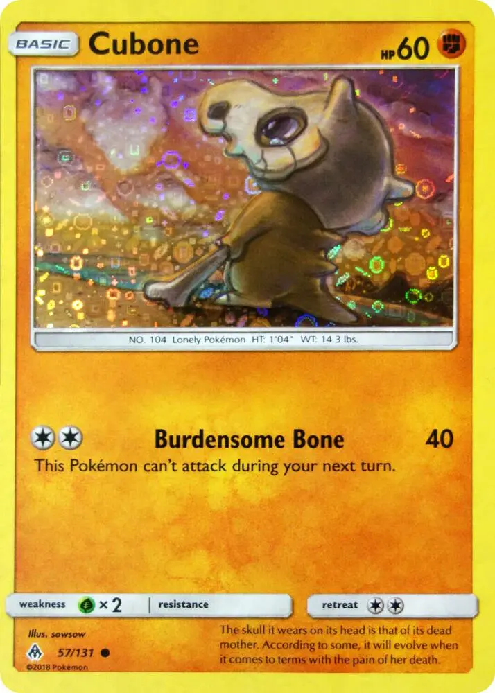 Cubone, Miscellaneous Cards & Products 057/131