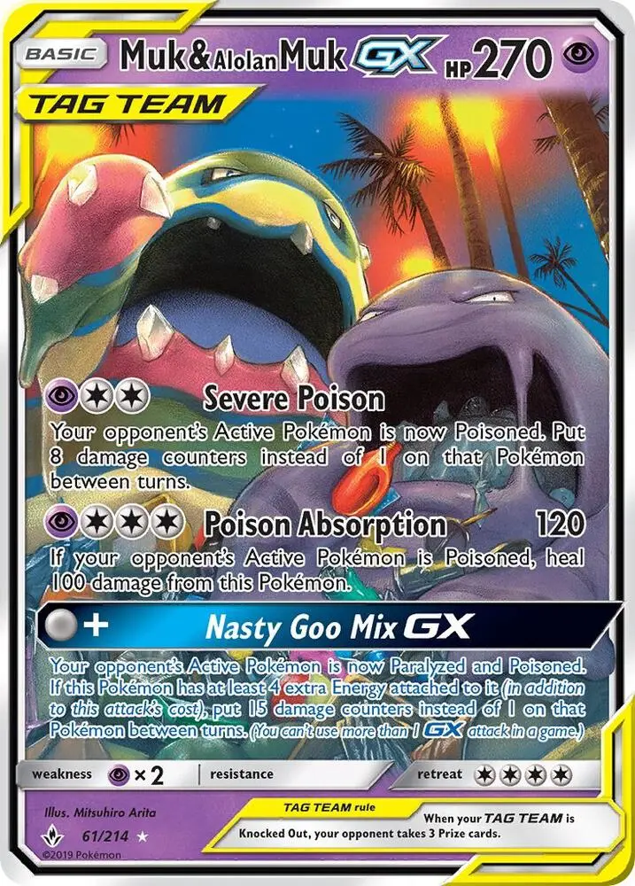 Muk & Alolan Muk GX, Unbroken Bonds 61/214