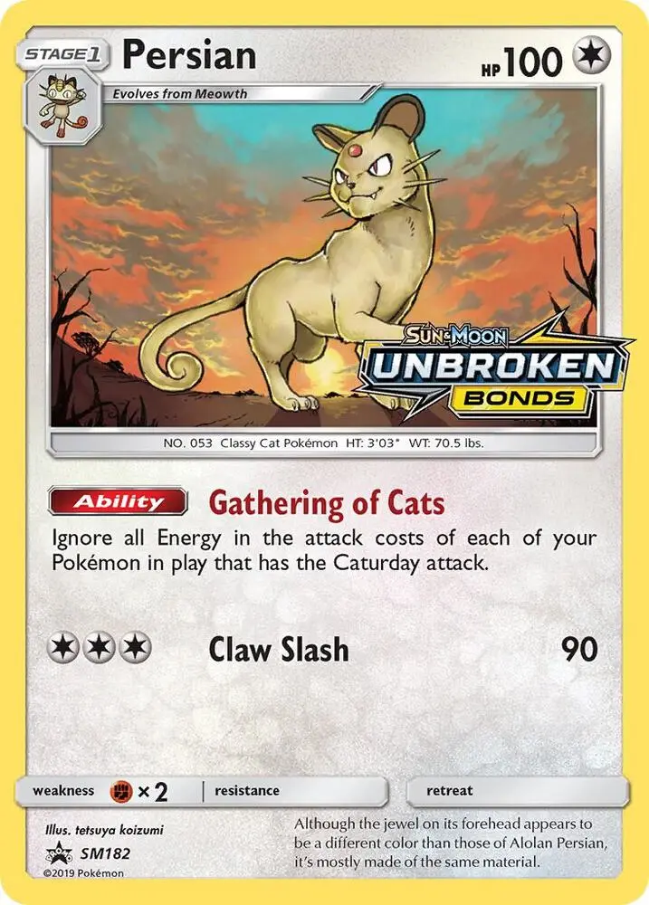 Persian, SM Black Star Promos SM182/248
