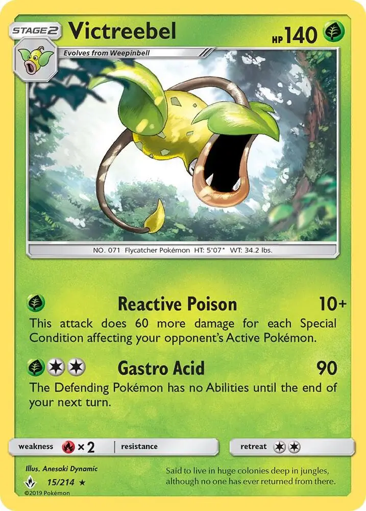 Victreebel, Unbroken Bonds 15/214
