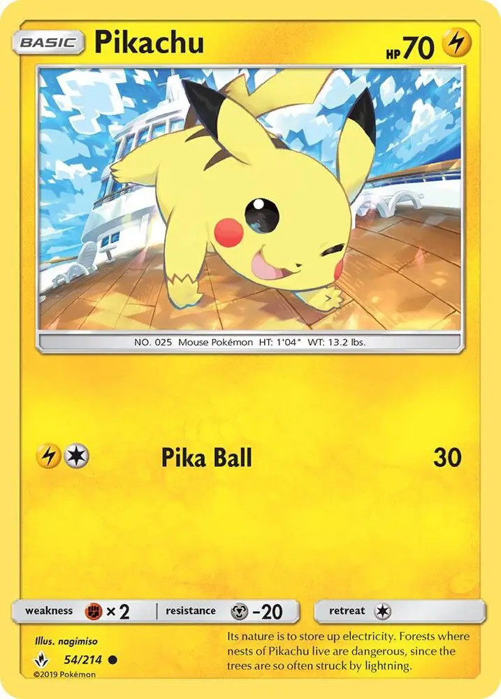 Pikachu, Unbroken Bonds 54/214
