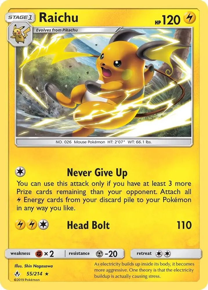 Raichu, Unbroken Bonds 55/214
