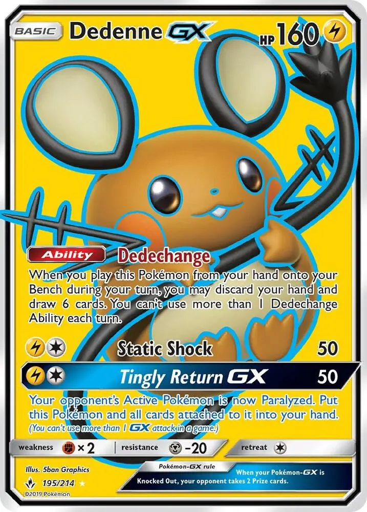 Dedenne GX, Unbroken Bonds 195/214