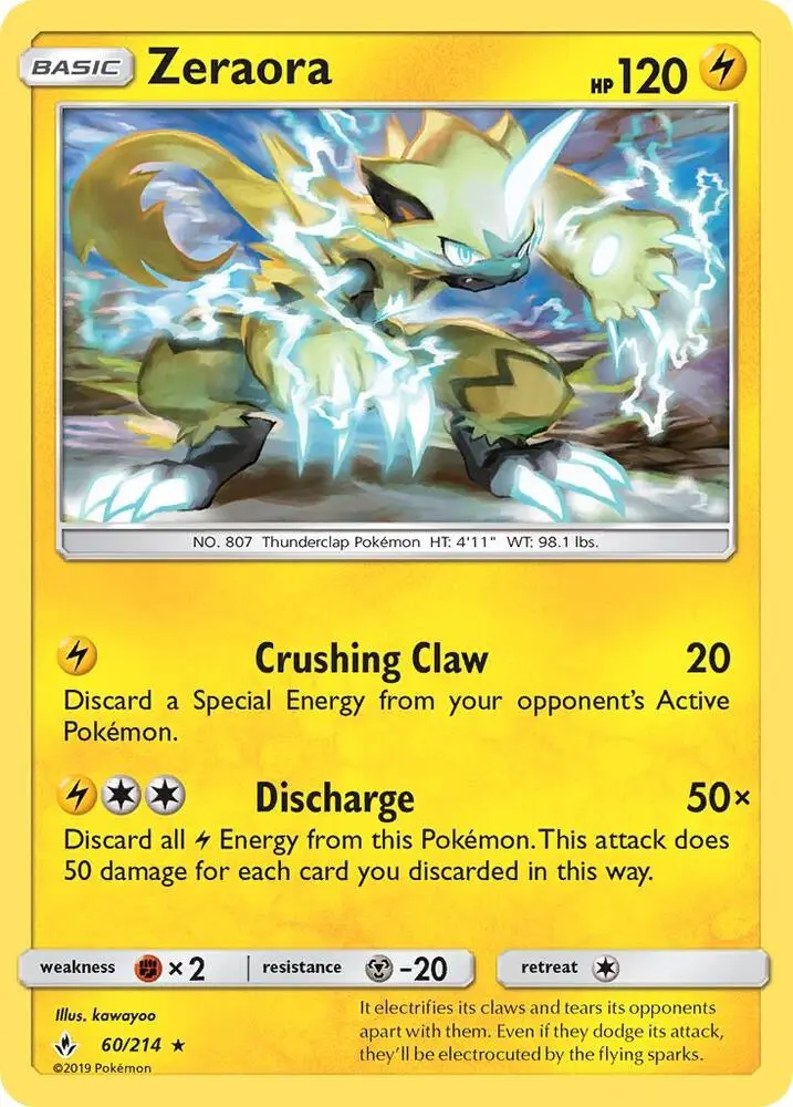 Zeraora, Unbroken Bonds 60/214