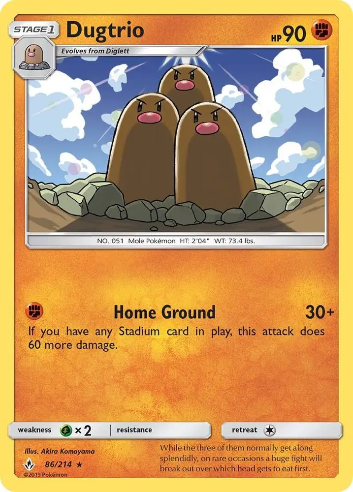 Dugtrio, Unbroken Bonds 86/214