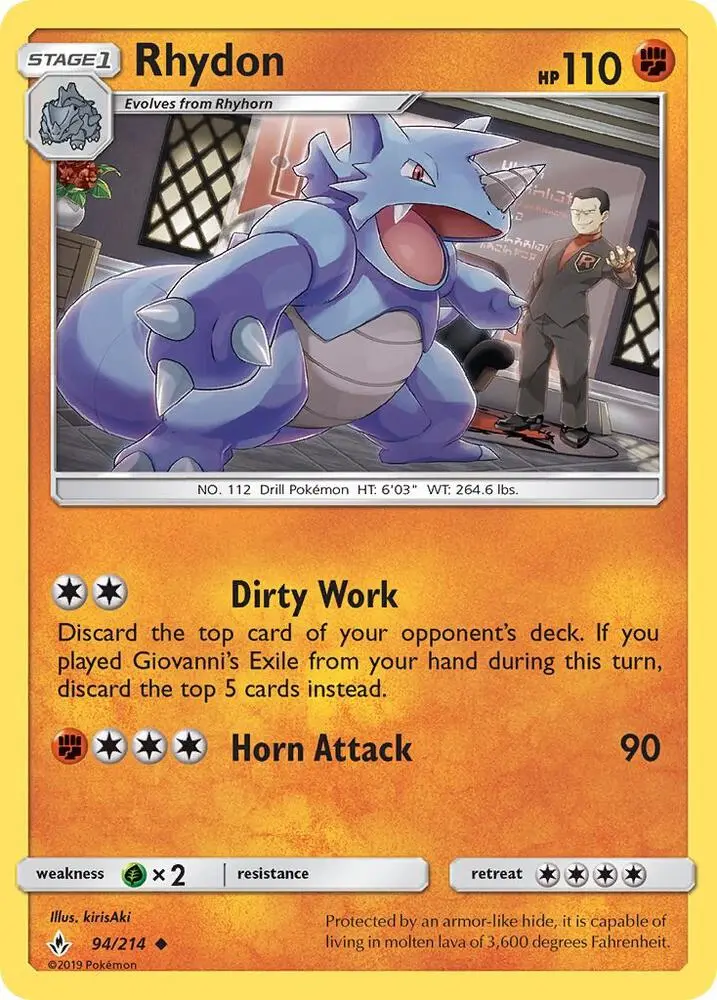 Rhydon, Unbroken Bonds 94/214