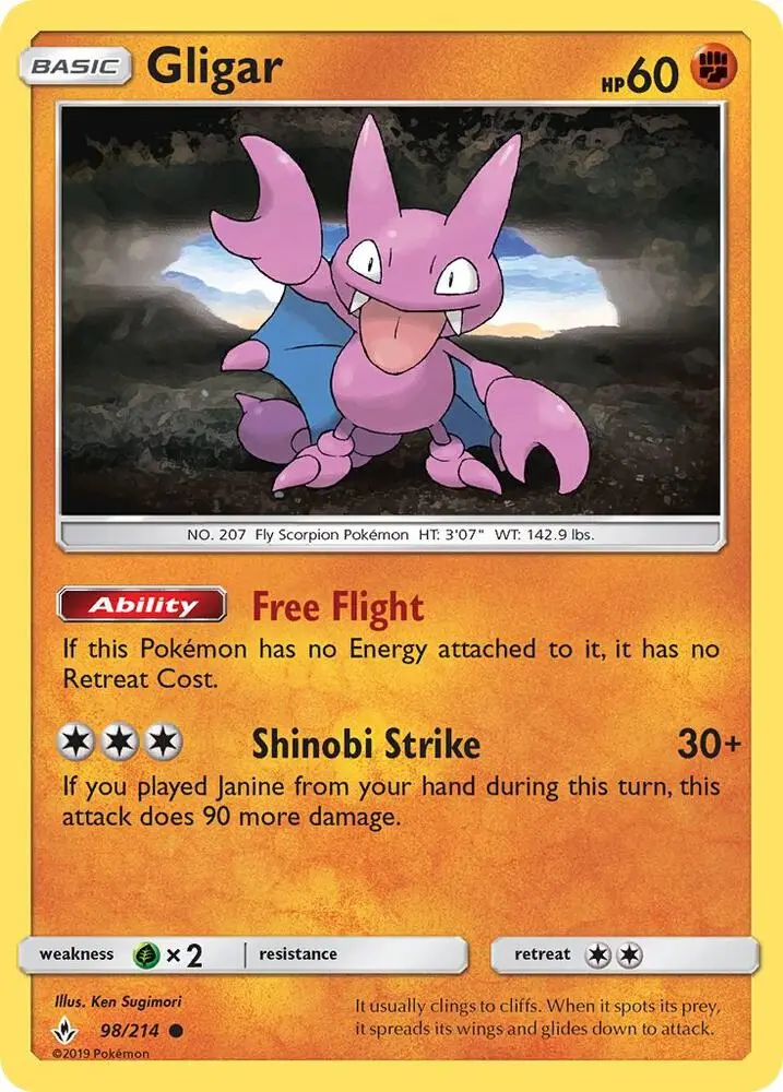 Gligar, Unbroken Bonds 98/214