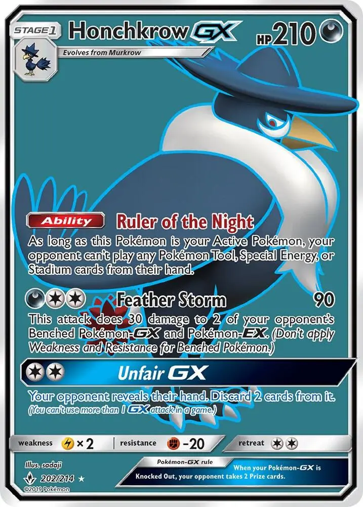 Honchkrow GX, Unbroken Bonds 202/214