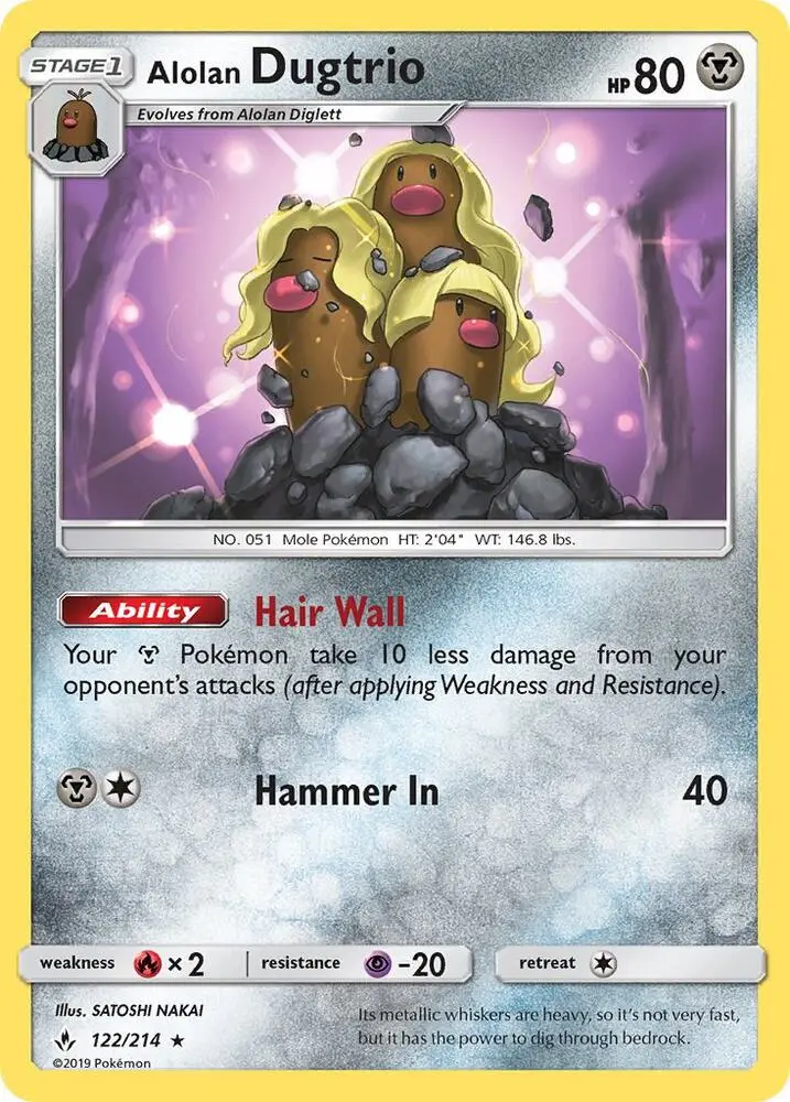 Alolan Dugtrio, Unbroken Bonds 122/214