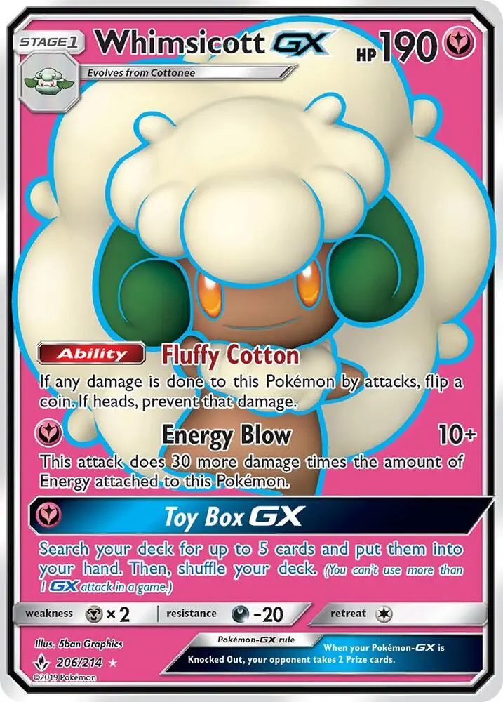 Whimsicott GX, Unbroken Bonds 206/214