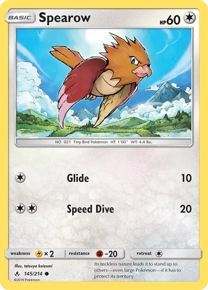 Spearow, Unbroken Bonds 145/214