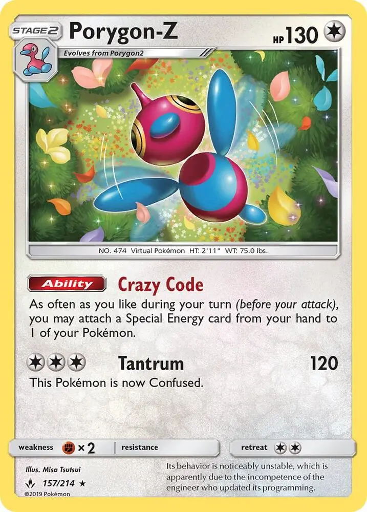 Porygon-Z, Unbroken Bonds 157/214