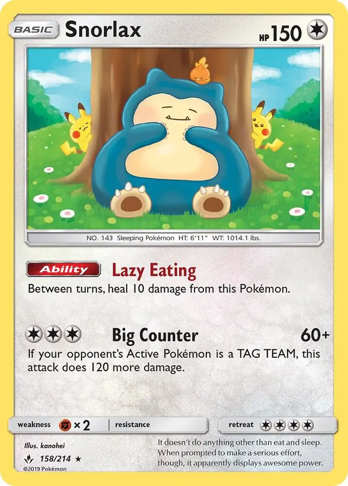 Snorlax, Unbroken Bonds 158/214