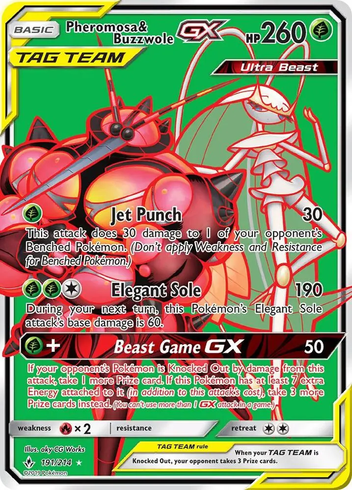 Pheromosa & Buzzwole GX, Unbroken Bonds 191/214