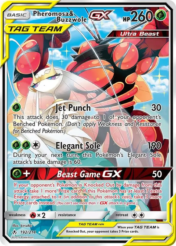 Pheromosa & Buzzwole GX, Unbroken Bonds 192/214