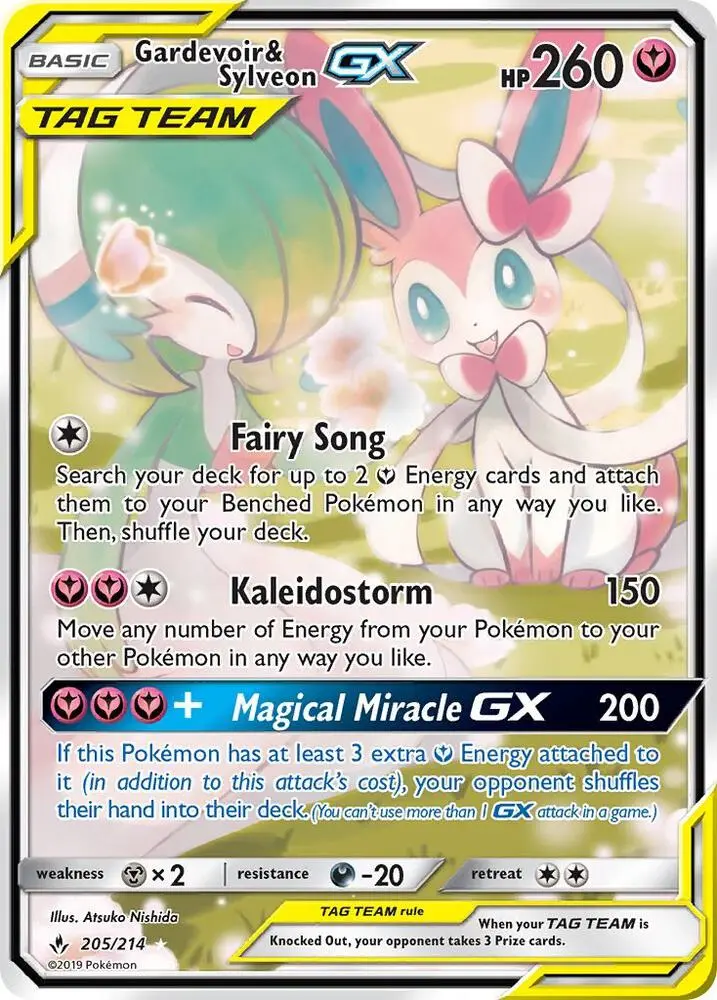 Gardevoir & Sylveon GX, Unbroken Bonds 205/214