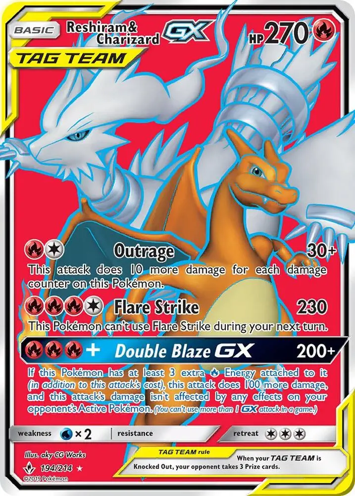 Reshiram & Charizard GX, Unbroken Bonds 194/214