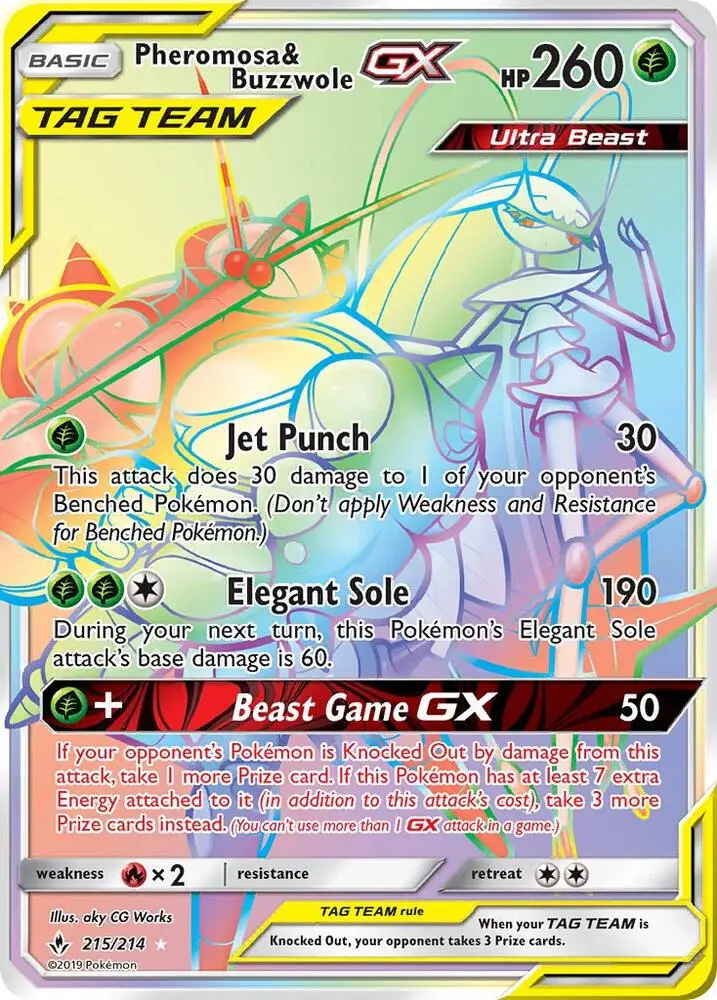 Pheromosa & Buzzwole GX, Unbroken Bonds 215/214