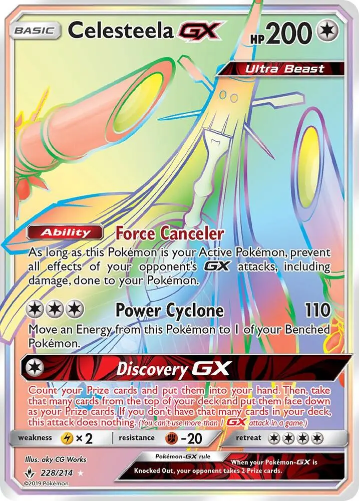 Celesteela GX, Unbroken Bonds 228/214