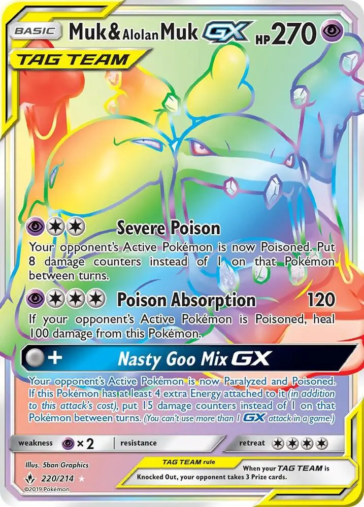 Muk & Alolan Muk GX, Unbroken Bonds 220/214