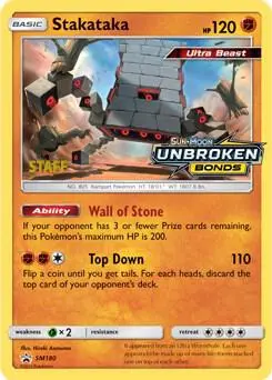 Stakataka, SM Black Star Promos SM180