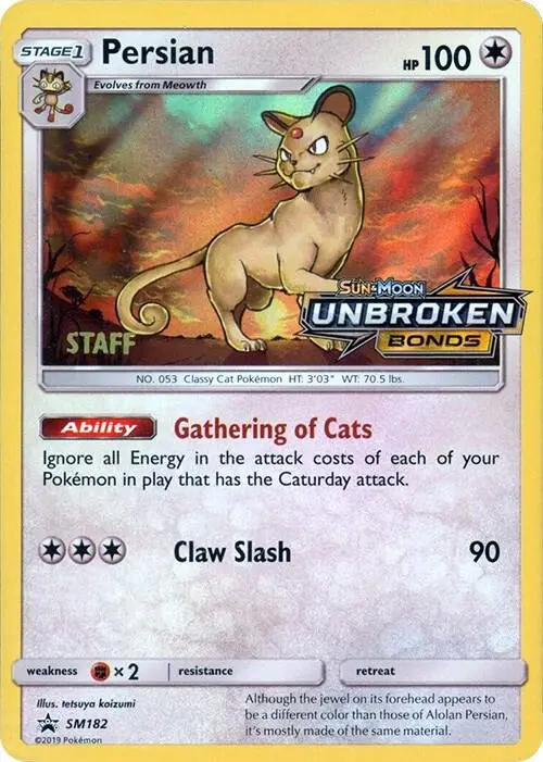 Persian, SM Black Star Promos SM182
