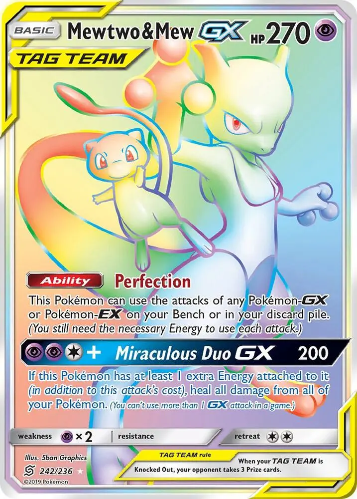 Mewtwo & Mew GX, Unified Minds 242/236