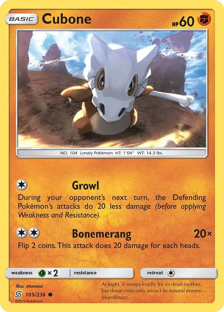 Cubone, Unified Minds 105/236