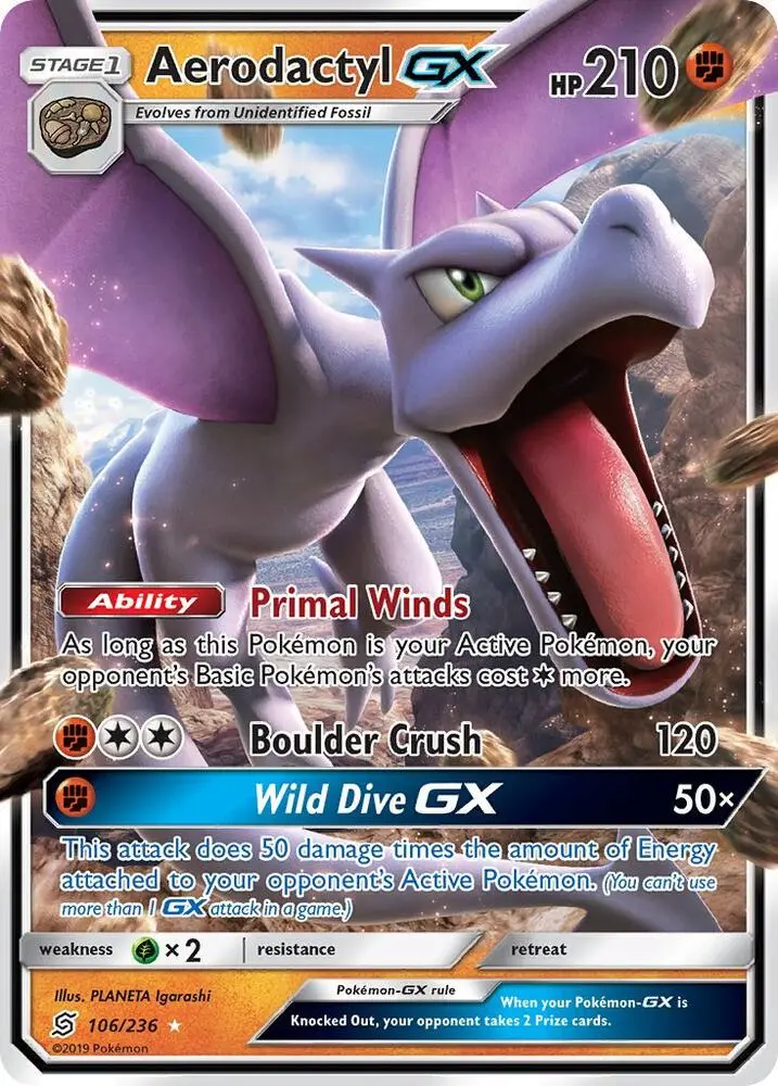 Aerodactyl GX, Unified Minds 106/236