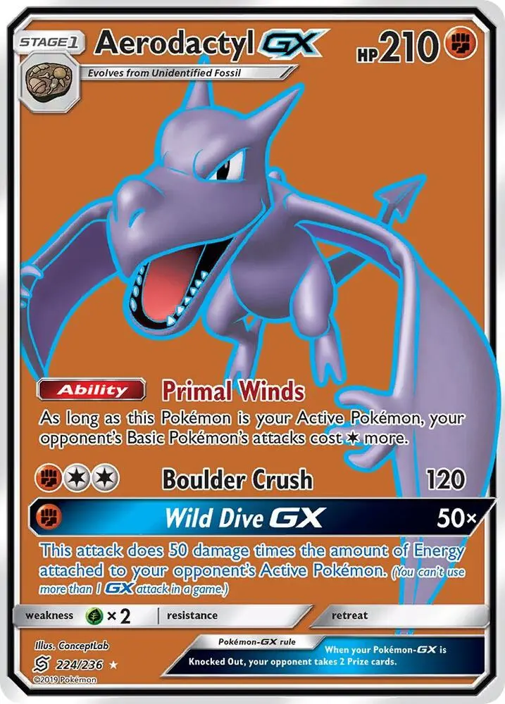 Aerodactyl GX, Unified Minds 224/236