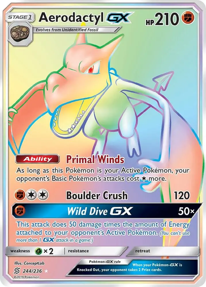 Aerodactyl GX, Unified Minds 244/236