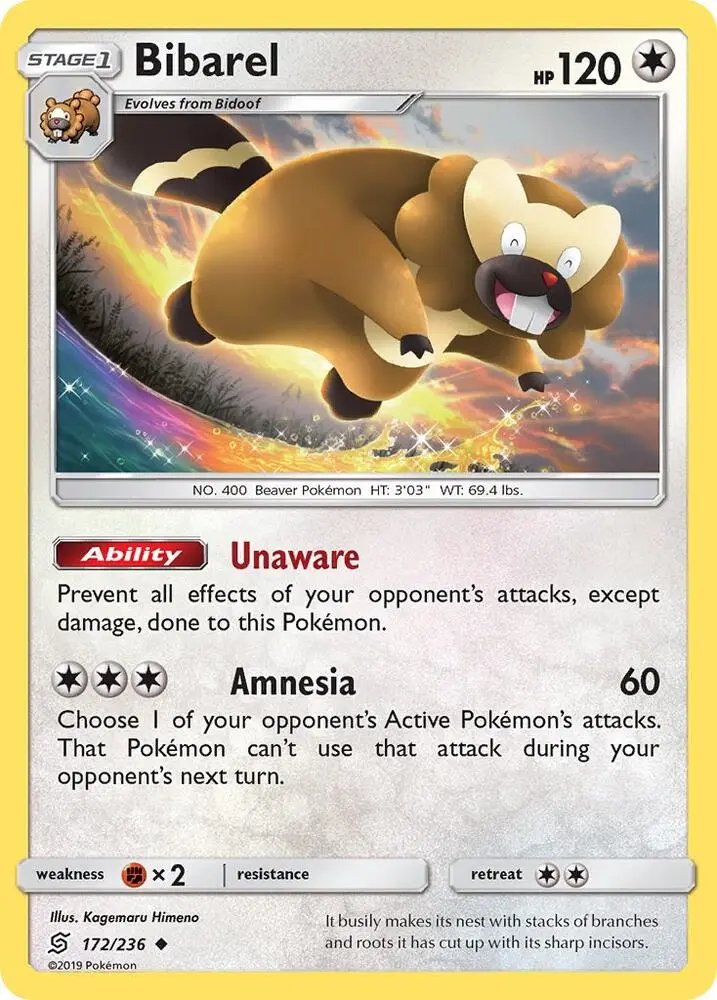 Bibarel, Unified Minds 172/236