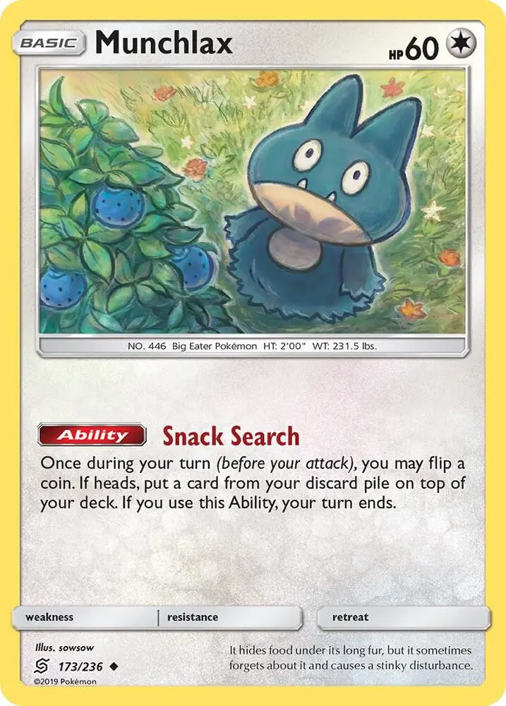 Munchlax, Unified Minds 173/236