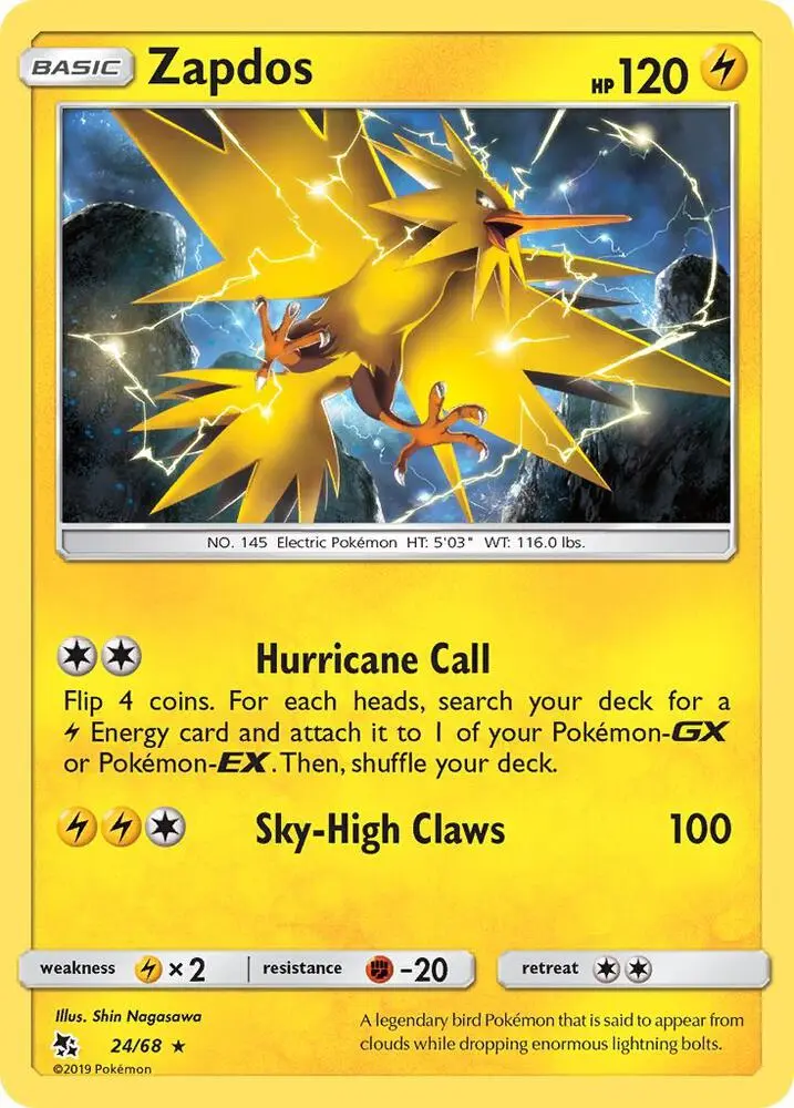 Zapdos, Hidden Fates 24/68