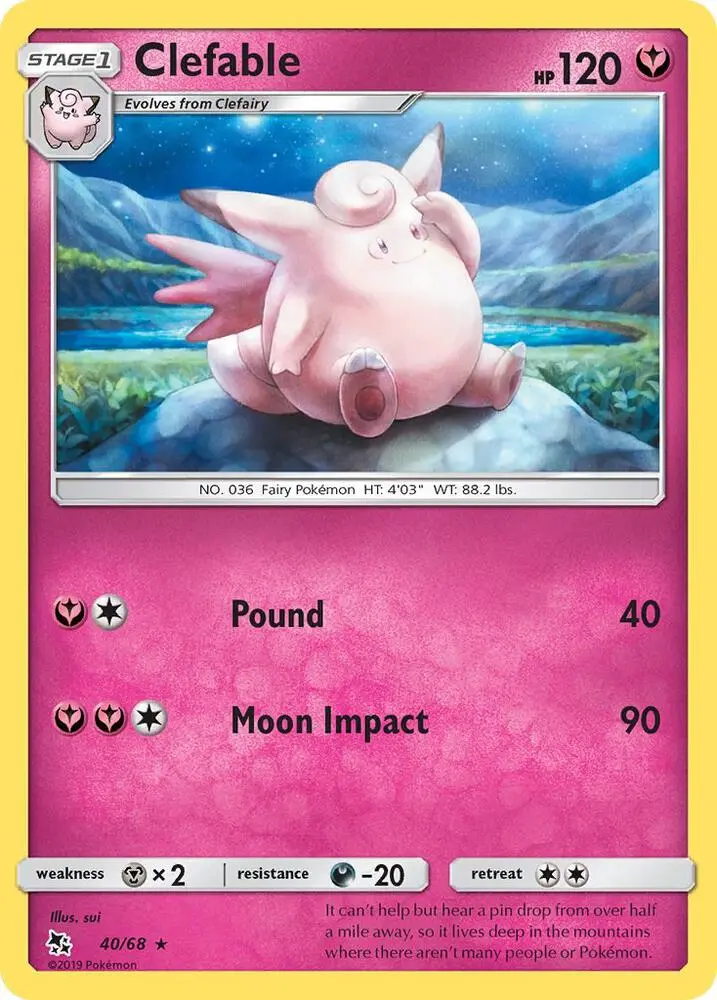 Clefable, Hidden Fates 40/68