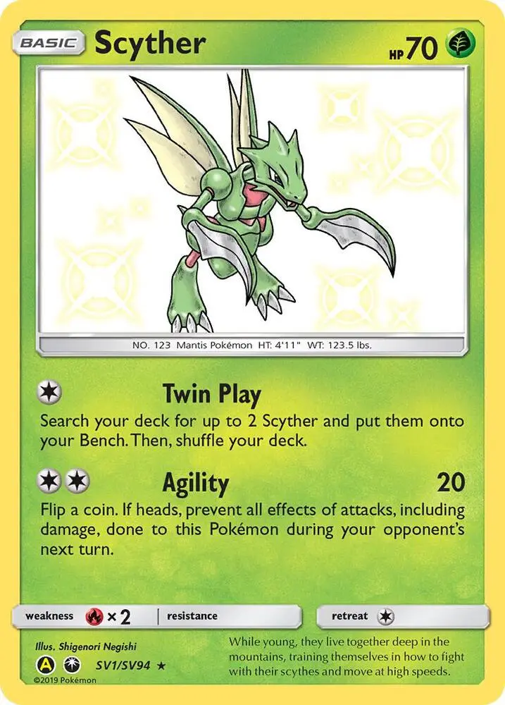 Scyther, Hidden Fates Shiny Vault SV1/94