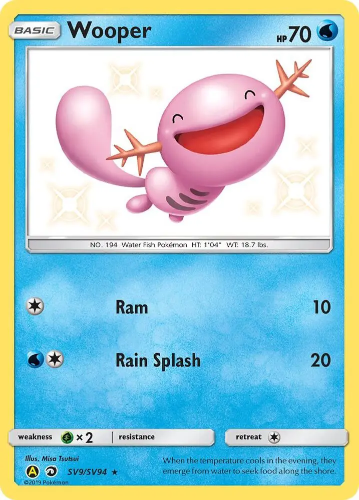 Wooper, Hidden Fates Shiny Vault SV9/94