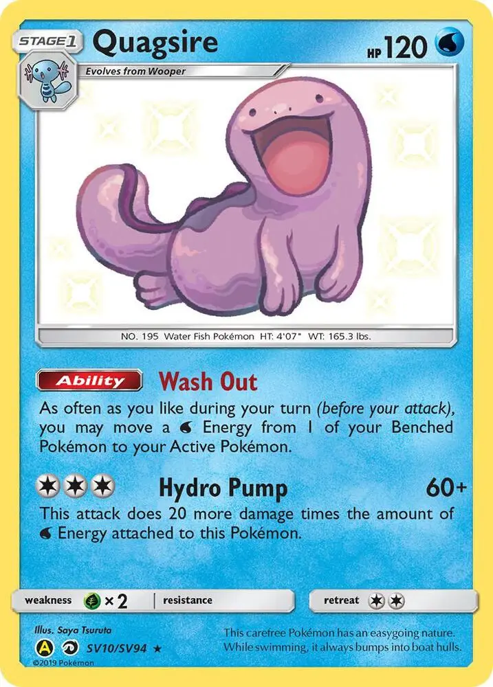 Quagsire, Hidden Fates Shiny Vault SV10/94