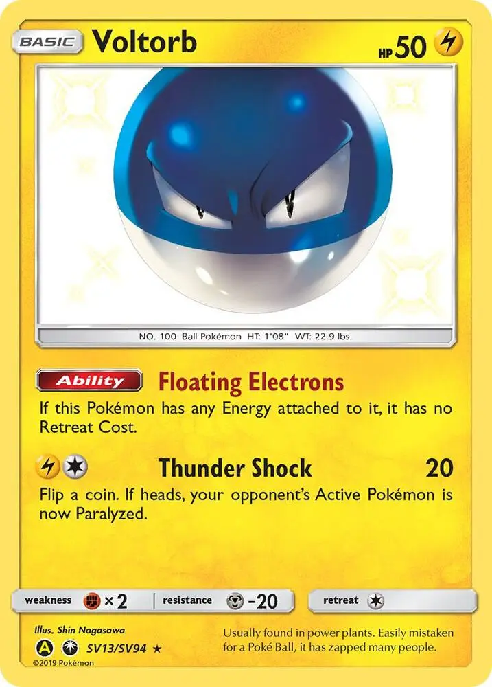 Voltorb, Hidden Fates Shiny Vault SV13/94